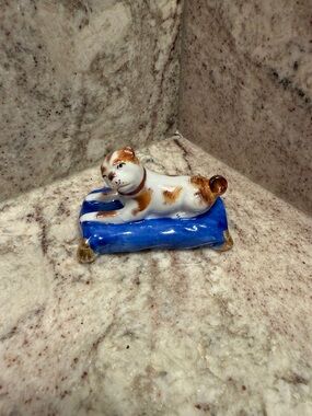 Porcelain Pug on a Pillow- Germany